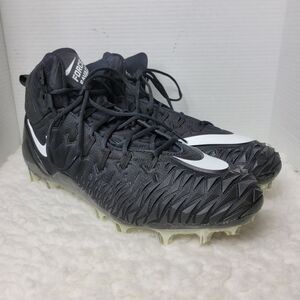Nike Force Savage Pro Mens HighTop Shoes Size 16 Shark Black Football Cleat 2016